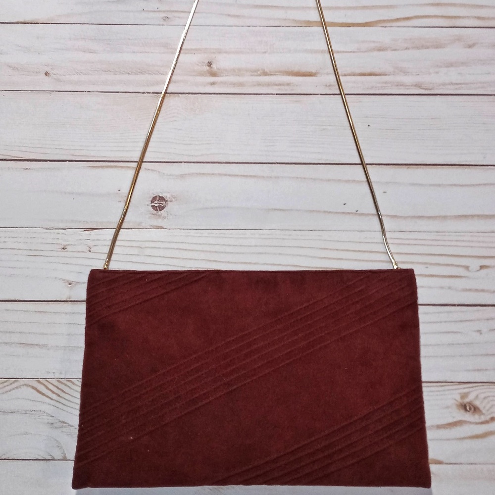 Vintage REVA Ultra Suede Clutch/Crossbody
